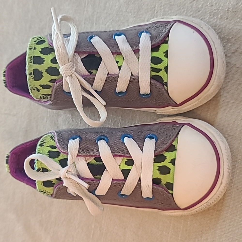Converse all star 2 tongue leopard print